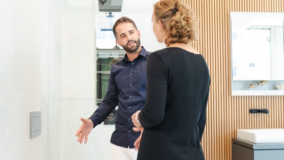 Conseil Geberit sur les WCdouches: évaluation de la situation sur place