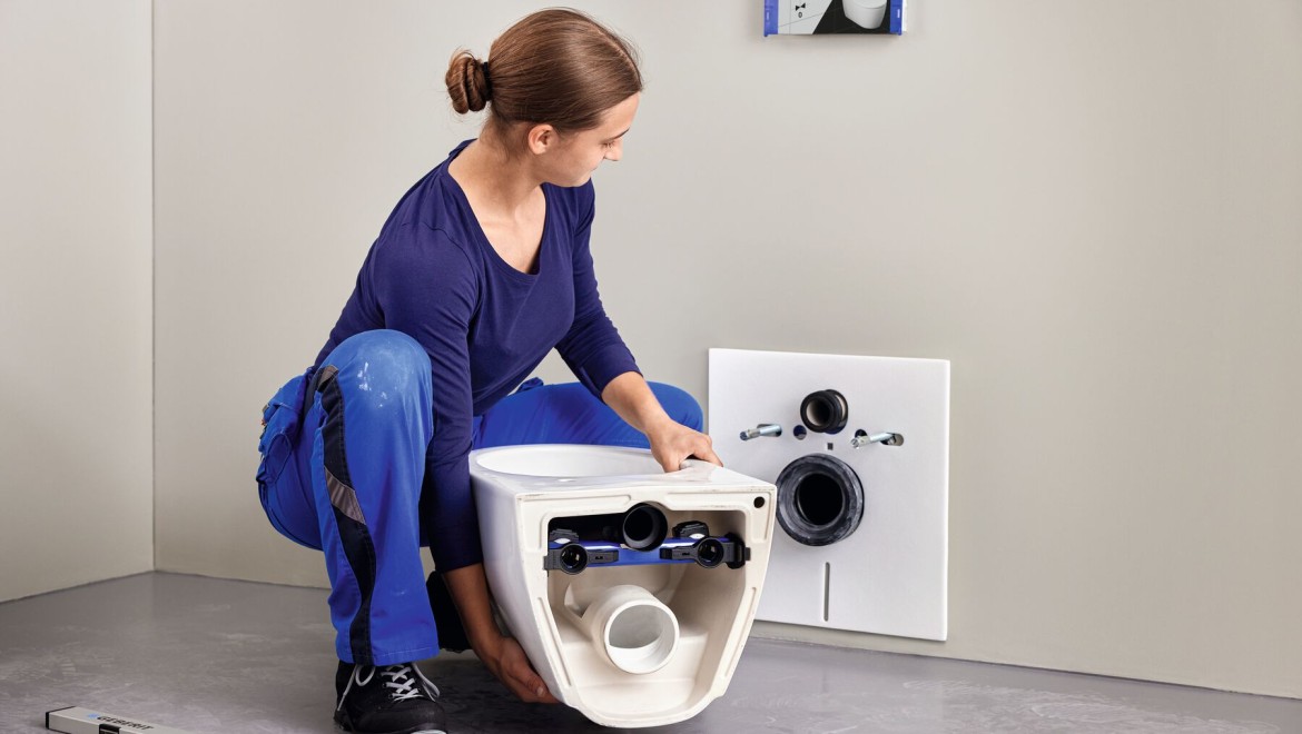 Installation eines Geberit Bidets mit EFF3 Installation eines Geberit Bidets mit EFF3