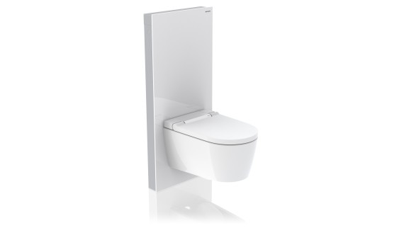 Geberit Monolith Plus Sanitärmodul mit Dusch-WC Geberit AquaClean Sela Chrom glänzend Geberit Monolith Plus Sanitärmodul mit Dusch-WC Geberit AquaClean Sela Chrom glänzend