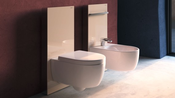 Geberit Monolith Sanitärmodul, Glas weiss Geberit Monolith Sanitärmodul, Glas weiss