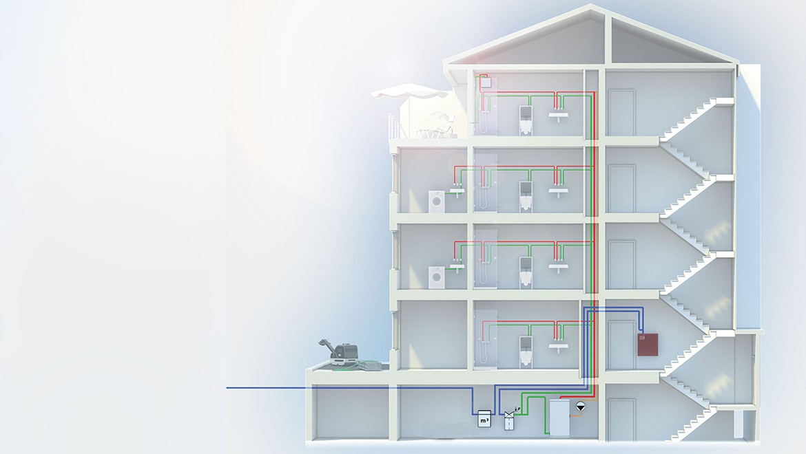 Protection contre les germes dans l’installation domestique: chaud ou froid et toujours en mouvement