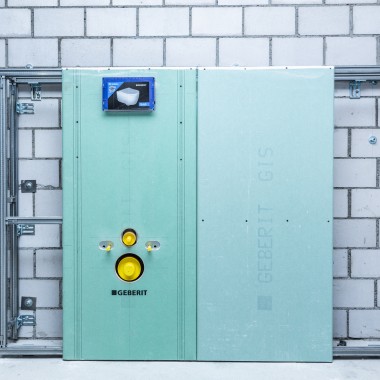 Beplankung des Geberit GIS Tragsystems Beplankung des Geberit GIS Tragsystems