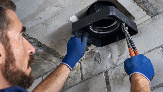 Schalungsschoner mit integrierter Befestigung Schalungsschoner mit integrierter Befestigung