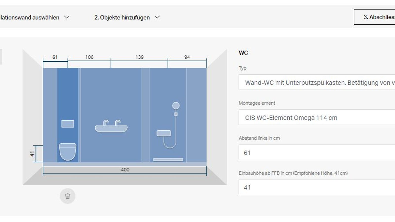 Objekte im GIS-/Duofix-Rechner Objekte im GIS-/Duofix-Rechner