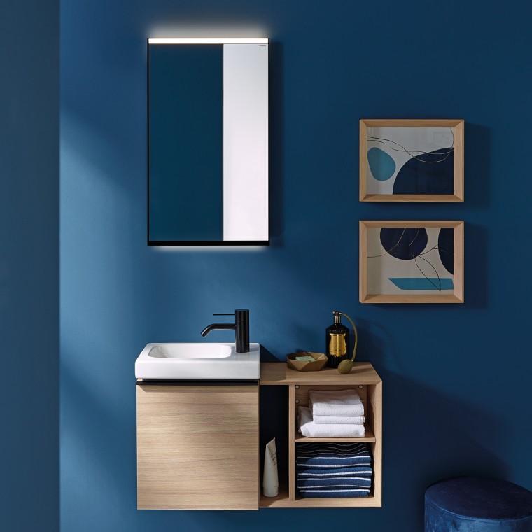 Kleines Handwaschbecken Geberit iCon in kleinem Badezimmer Kleines Handwaschbecken Geberit iCon in kleinem Badezimmer