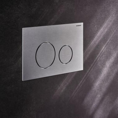Betätigungsplatte Geberit Sigma40 round, mit Easy-to-clean-Beschichtung Betätigungsplatte Geberit Sigma40 round, mit Easy-to-clean-Beschichtung