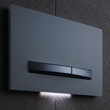 Placca di comando Geberit Sigma50 con modulo DuoFresh e luce di cortesia(© Geberit)