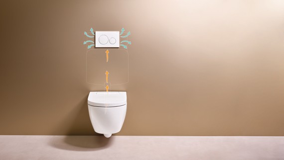 Geberit AquaClean Alba mit Geberit DuoFresh Geruchsabsaugung