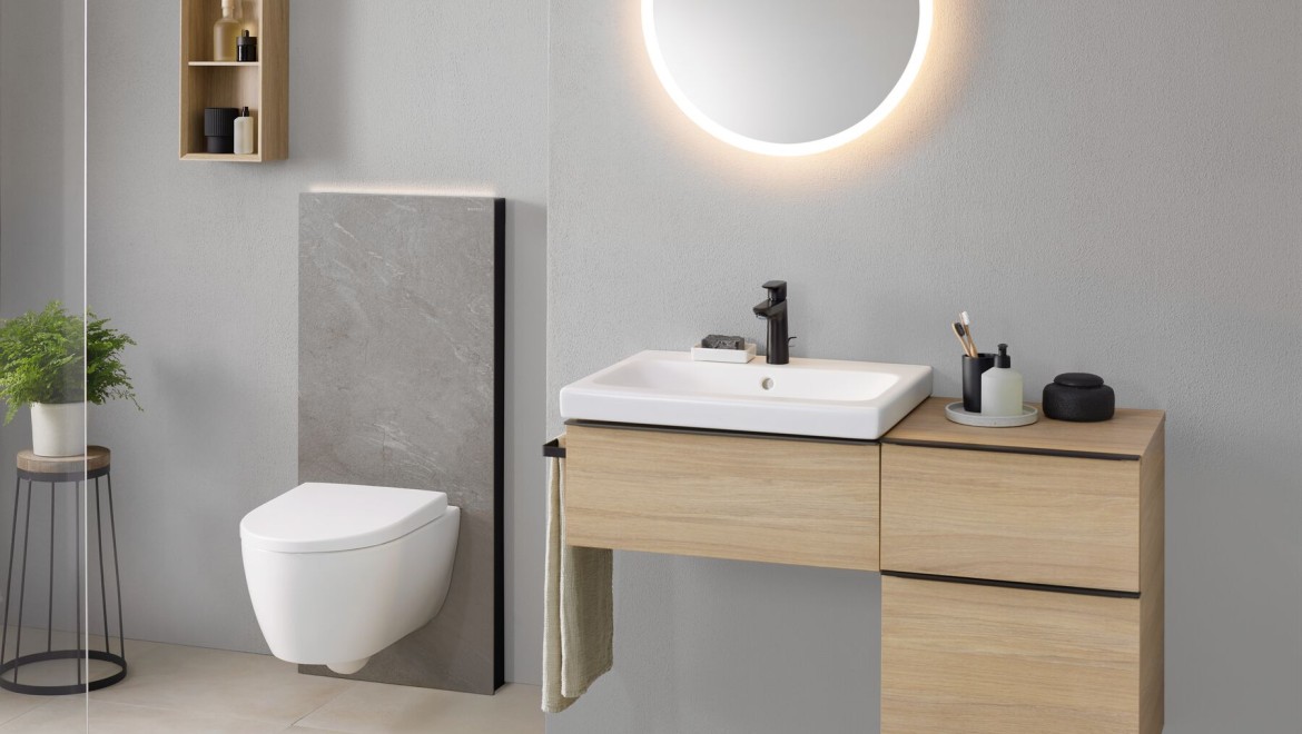 Geberit Monolith Plus avec lumière allumée (© Geberit)