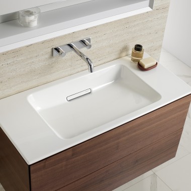 Lavabo snello Geberit ONE con mobile sottolavabo