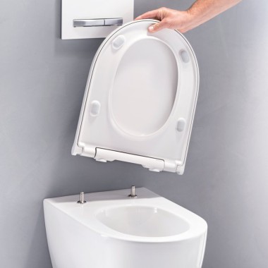 Geberit ONE WC mit abnehmbarem Deckel und Sitzring