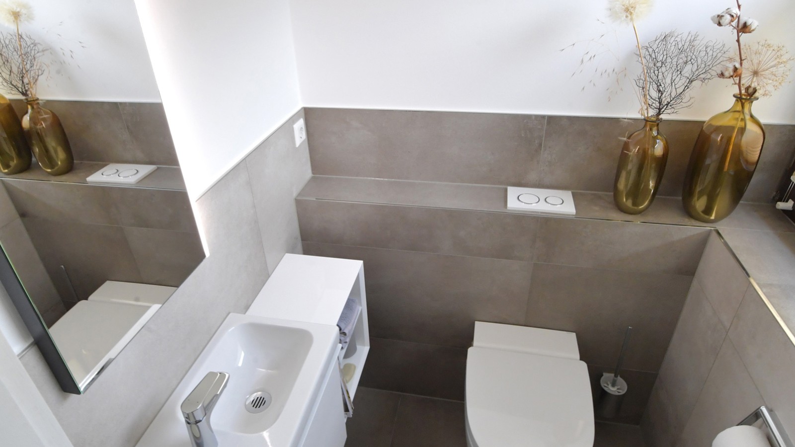 Das Gästebad nach der Renovation Das Gästebad nach der Renovation