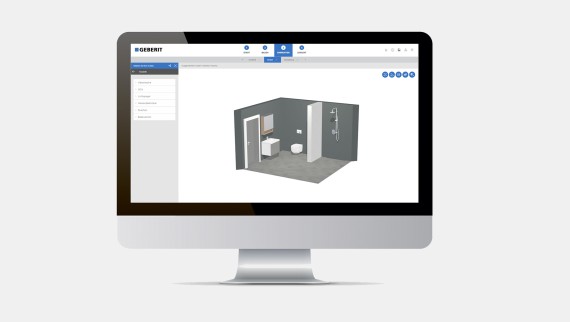 3D-Badplaner - Ansicht des Tools 3D-Badplaner - Ansicht des Tools