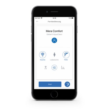 Geberit Home zur Dusch-WC-Bedienung