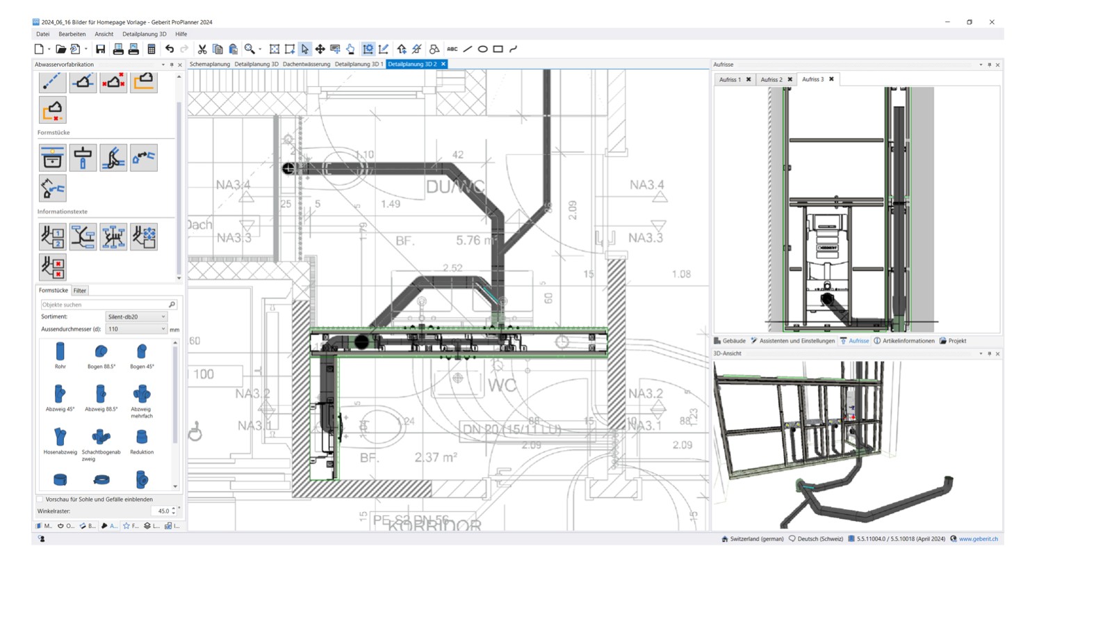 Planung der Vorfertigung für Entwässerungssysteme Planung der Vorfertigung für Entwässerungssysteme