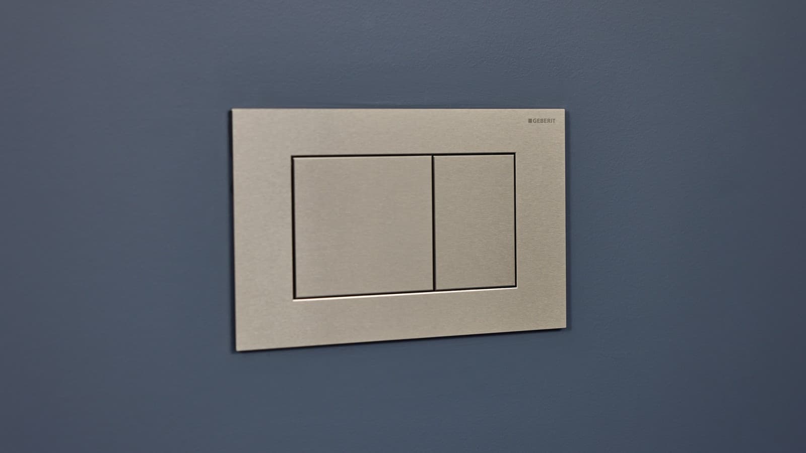 Geberit Sigma40, eckig, nickel gebürstet