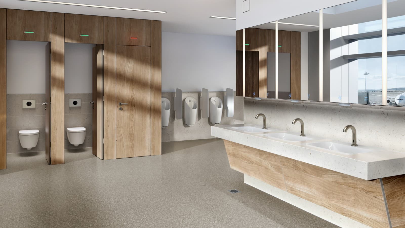 Sanitärraum für Standard-Option Sanitärraum für Standard-Option