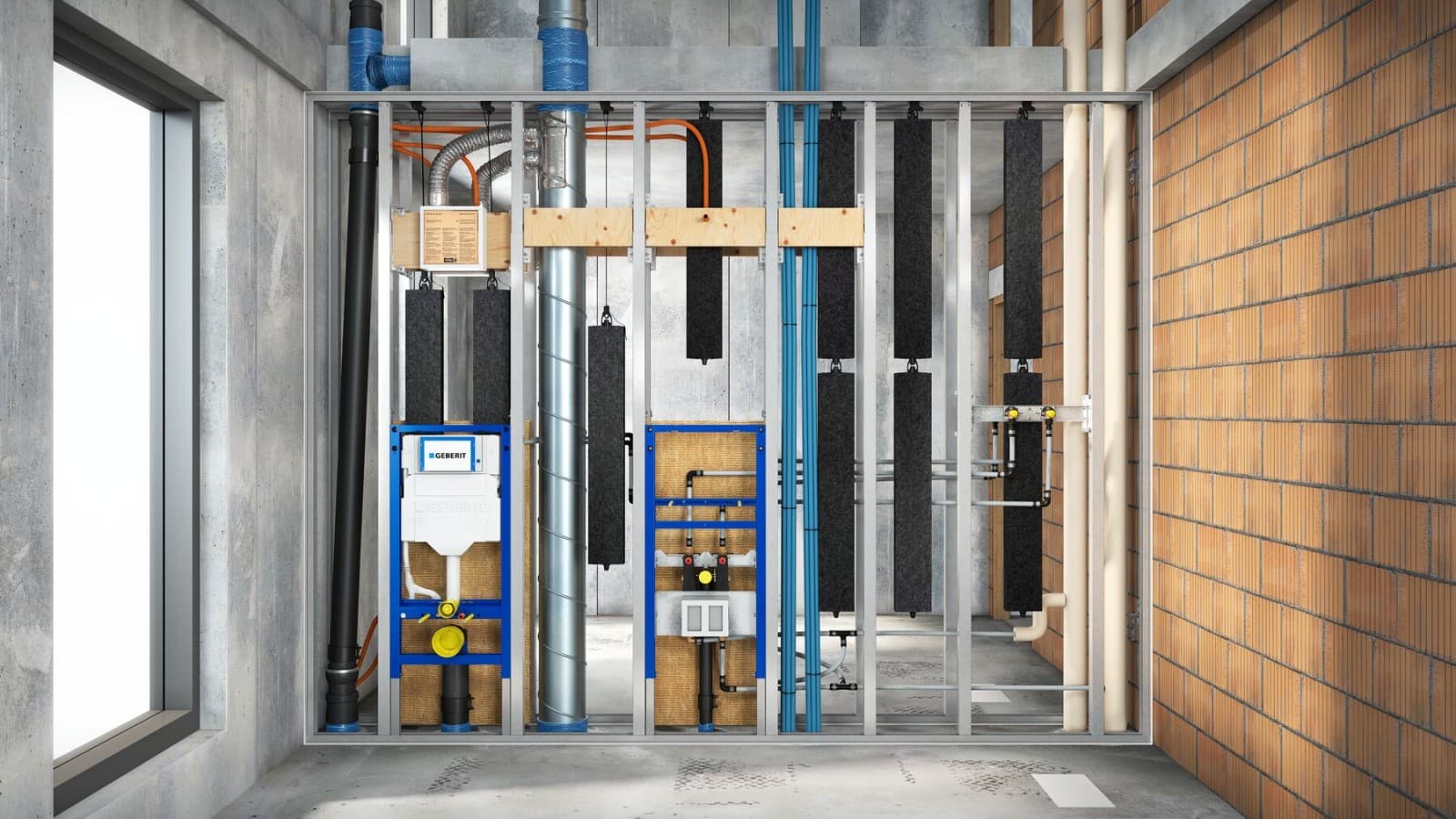 Paroi de séparation Geberit Duofix
