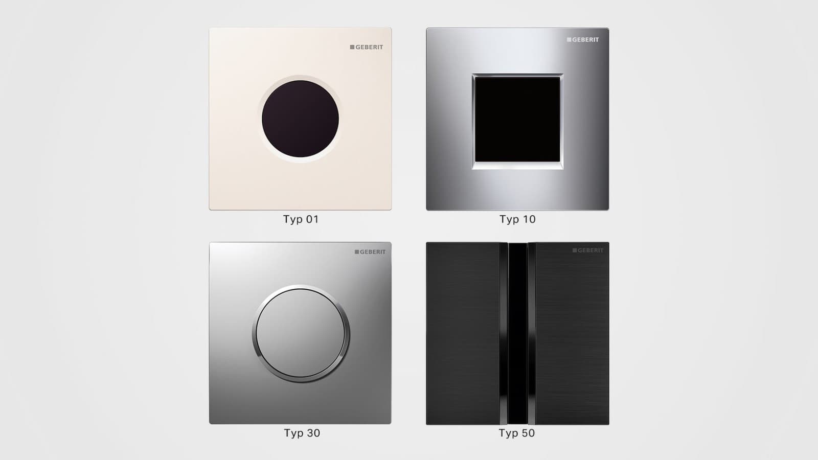 Übersicht über Geberit Abdeckplatten Übersicht über Geberit Abdeckplatten