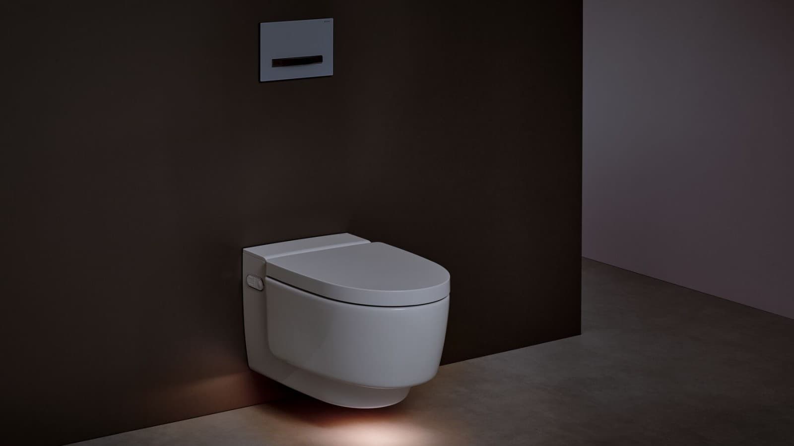 Geberit AquaClean Mera avec éclairage d’orientation Geberit AquaClean Mera avec éclairage d’orientation
