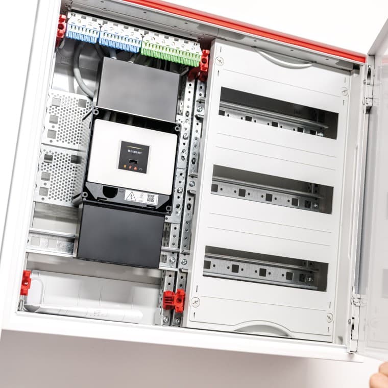 Geberit Gateway im Schaltschrank integriert Geberit Gateway im Schaltschrank integriert
