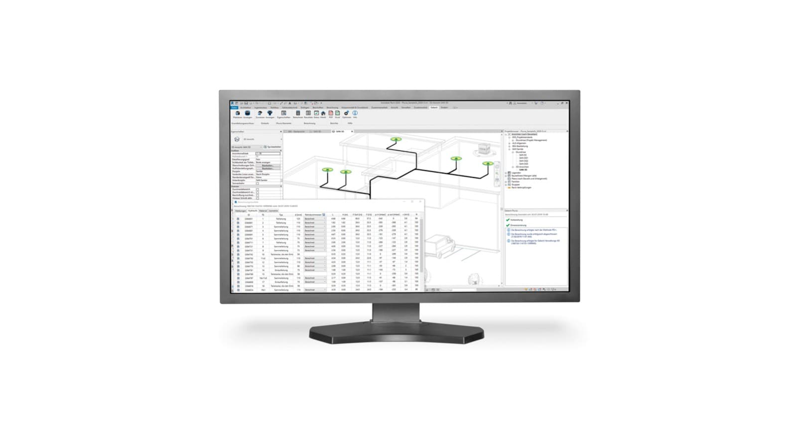 Screenshot der Pluvia Berechnungsanfrage Screenshot der Pluvia Berechnungsanfrage
